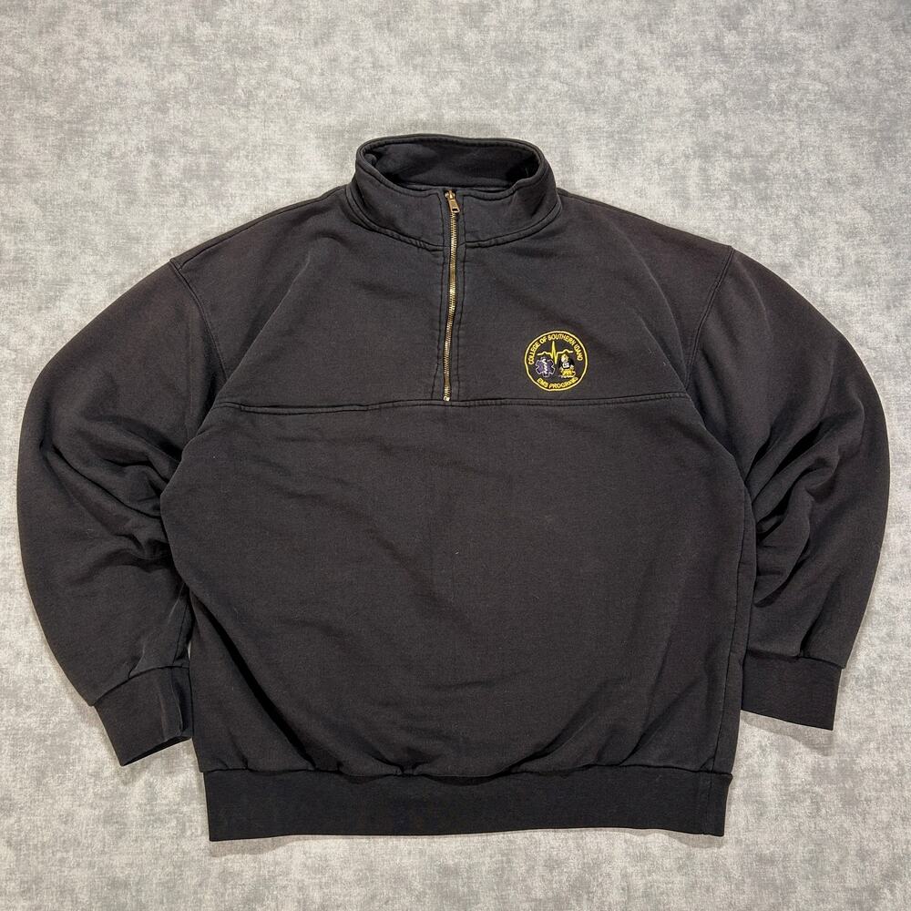 Tri-Mountain Fire & Rescue 1/4 Zip Sweatshirt XL College of Southern Idaho EMS